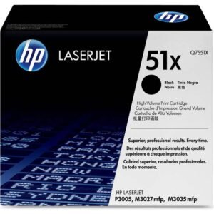 Tóner Hp 51X (Q7551X) Negro 13,000 Pag LaserJet P3005