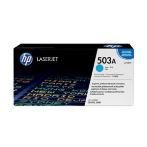 Tóner Hp 503A (Q7581A) Cyan 6,000 Pag LaserJet 3800